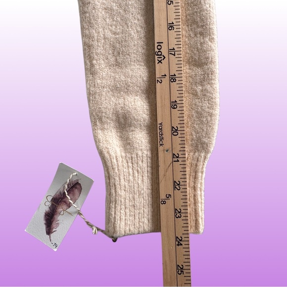 Jessica Simpson Women’s Crop Cardigan Sweater Embroidered Floral Cream NEW - Picture 8 of 11